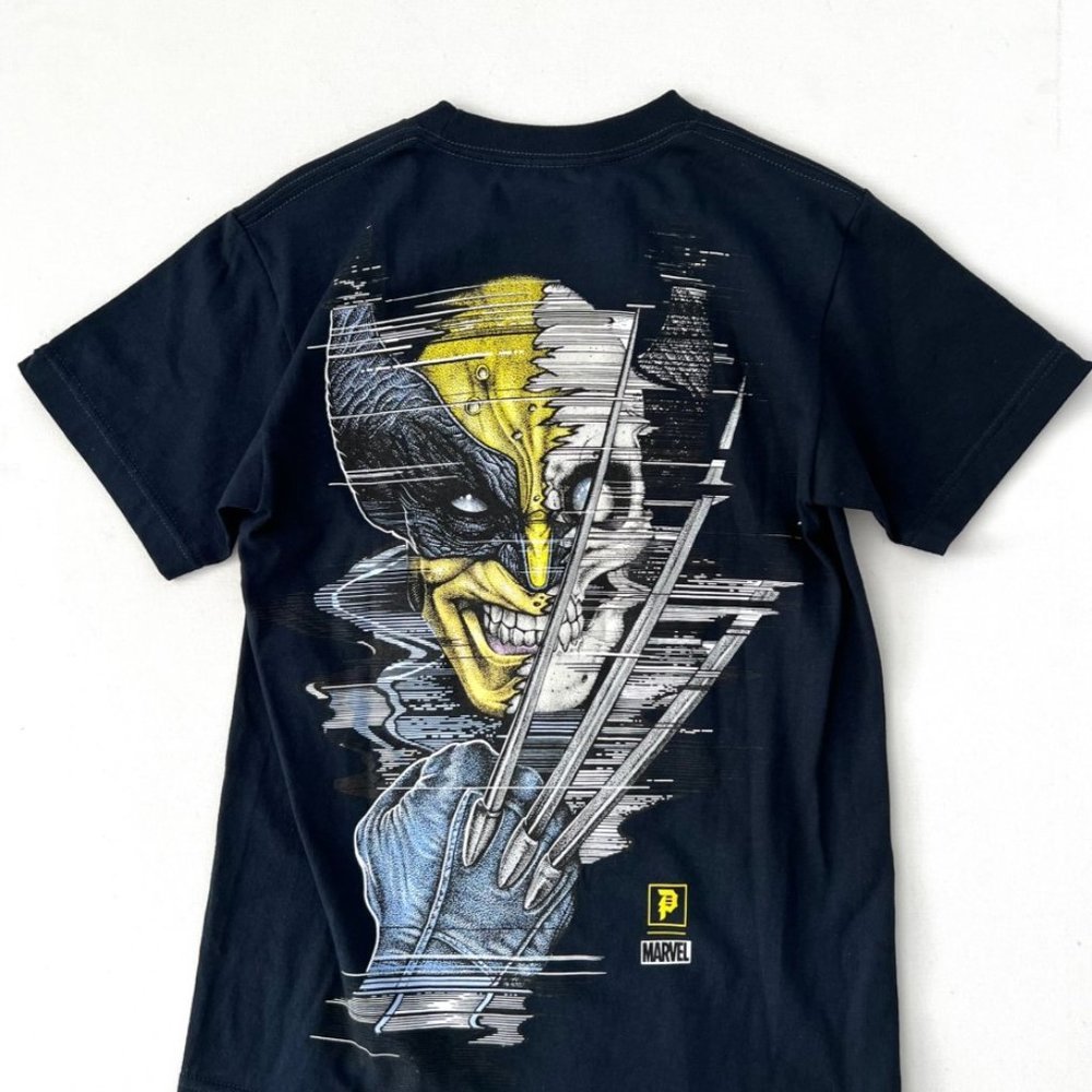 Primitive Skateboarding Wolverine  Tee Navy